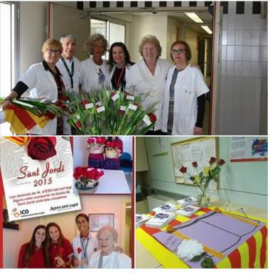 Sant Jordi a l'Institut Català d'Oncologia
