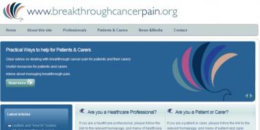 Nou web sobre dolor irruptiu en càncer
