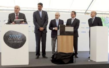 Primera pedra de l'Institut de Recerca contra la Leucèmia Josep Carreras al Campus ICO - Germans Trias i Pujol